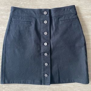 aritzia button down skirt